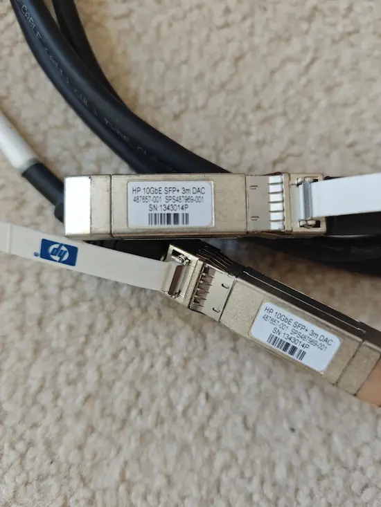 Cable DAC HPE 487657-001 10GbE SFP+ 3 Metros Direct Attach Copper - Imagen 2