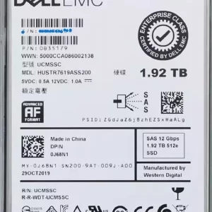 Dell 1.92TB 3.5 SAS 12G PowerEdge