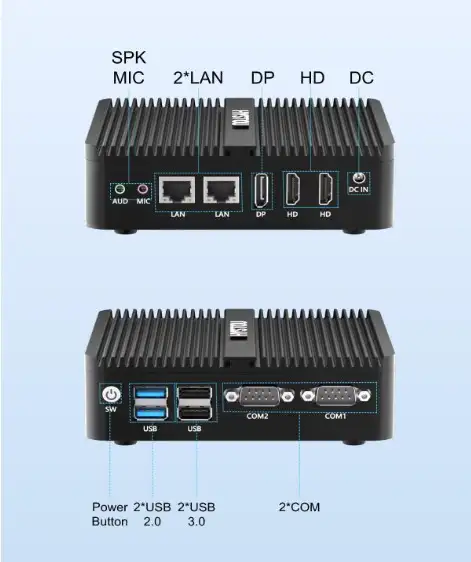 HYSTOU Industrial Mini PC N100 | 8GB RAM DDR4 | Windows 11 Pro - Imagen 4