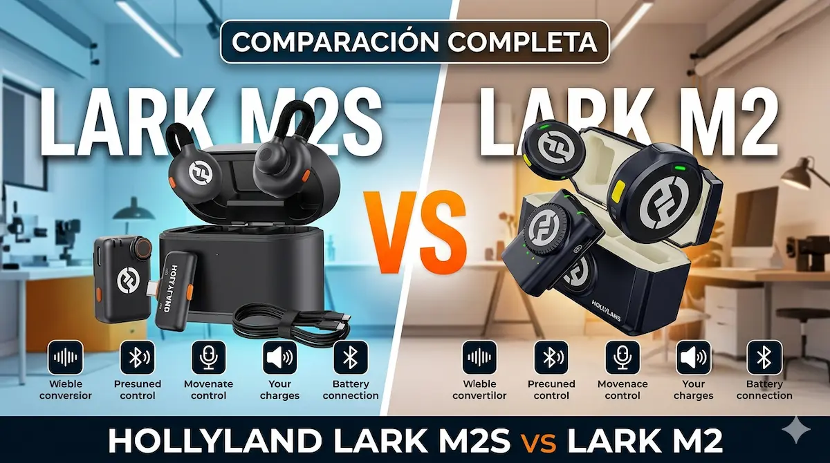 Blog que describe las diferencias de los productos Hollyland Lark M2S vs Lark M2