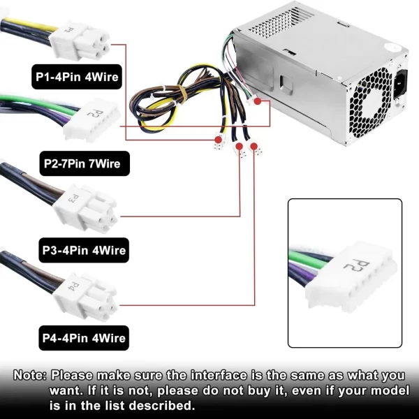 Power Supply HP ProDesk 280 282 600 800 480 400 L08417-002 - Imagen 3