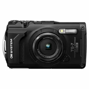 OM SYSTEM Tough TG-7 Digital Camera V110030BU000) front black