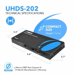 OREI Interruptor de matriz HDMI 4K 2 x 2, conmutador 18G UltraHD flyer 5