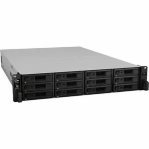 muestra la parte frontal del Synology 12-Bay Rackmount NAS SA3410