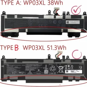 TipoA TipoB Battery EliteBook 800 1040 G9 G10 WP03XL