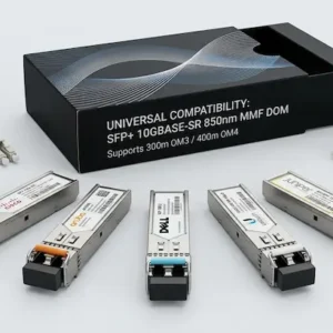 Transceiver SFP+ 10GBASE-SR 850nm 300m/400m MMF DOM