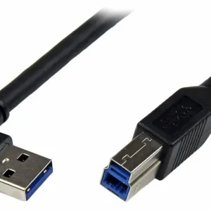 USB 3.0 Cable Right Angle A B Male Male USB3SAB1MRA