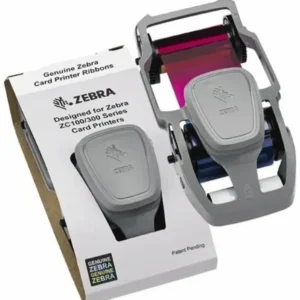 Zebra 800300-350LA 250LA YMCKO imagen del producto y su caja