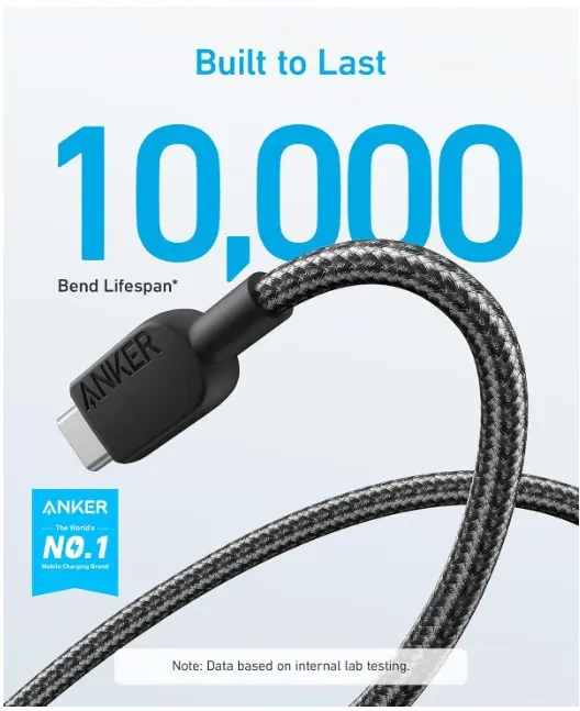 Anker 322 USB-A to USB-C Cable Braided - Imagen 3