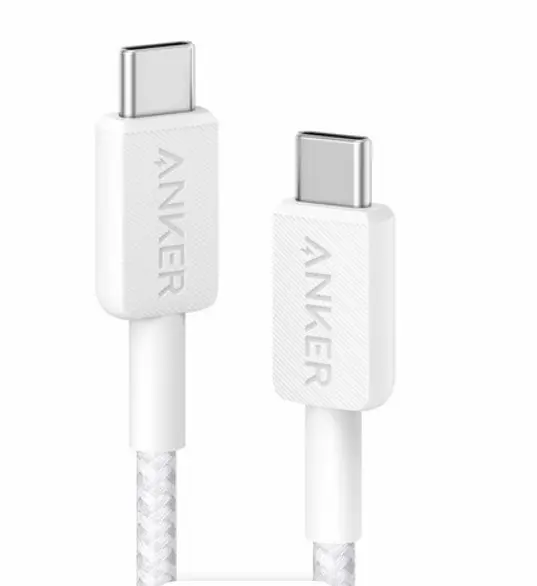 ANKER cable 322 USB-C to USB- C White braided