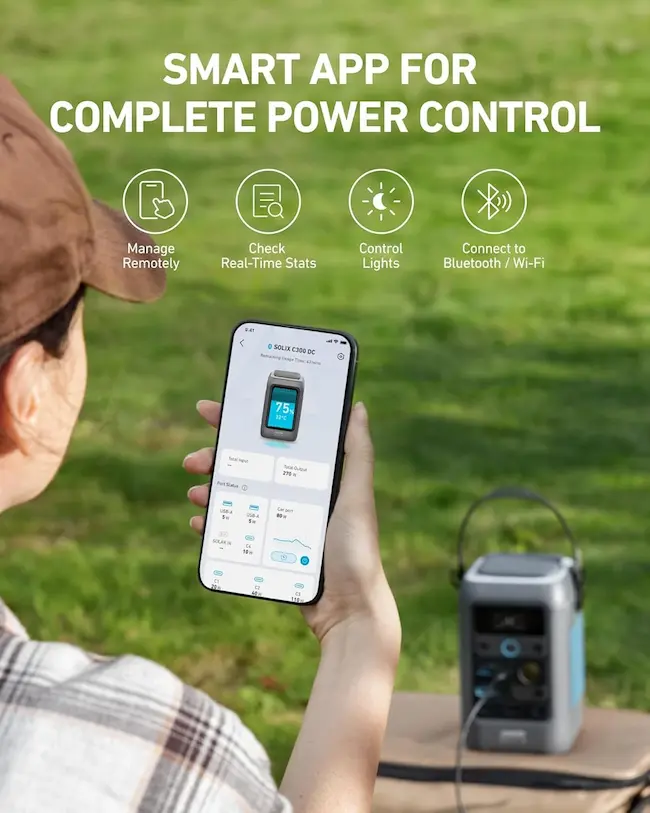 Estación de Energía Portátil Anker SOLIX C300 AC (288Wh / 300W) - Imagen 6