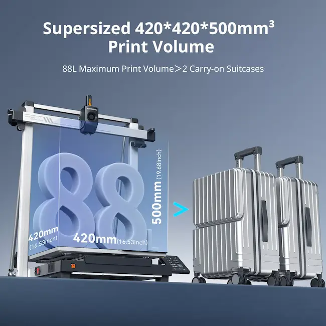 ANYCUBIC Kobra 3 Max Combo EB Version Big 3D Printer 600mm Multicolor Print flyer 2
