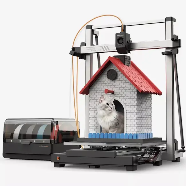 ANYCUBIC Kobra 3 Max Combo EB Version Big 3D Printer 600mm Multicolor Print