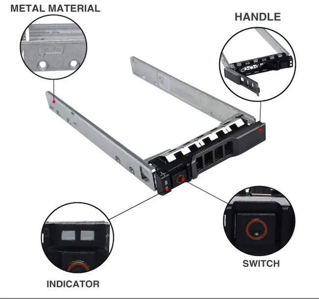 Bandeja de disco duro de 2.5 pulgadas SSD HDD Caddy flyer1