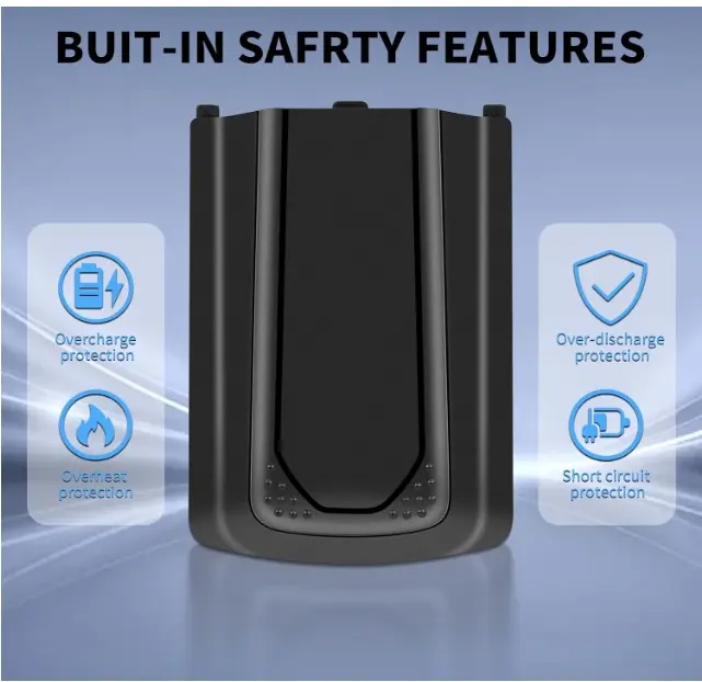 Batería Zebra Omnii XT15 fabricada con características de seguridad