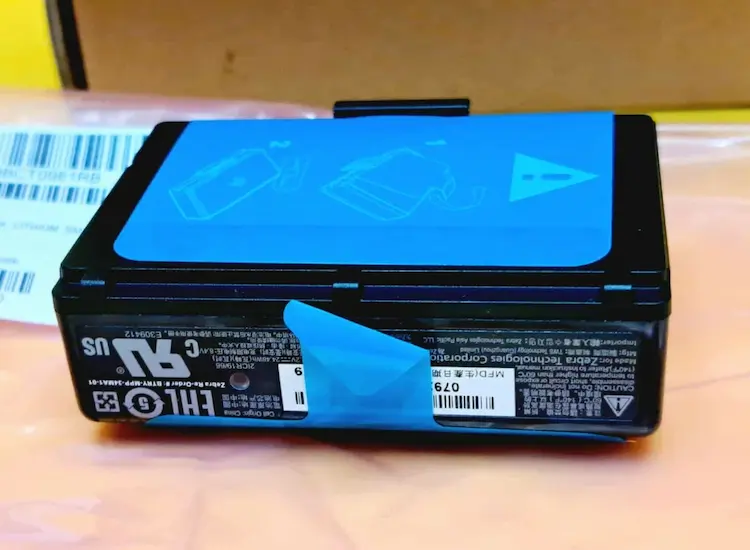 Battery for Zebra BTRY-MPP-34MA1-01 Printer oem buttom