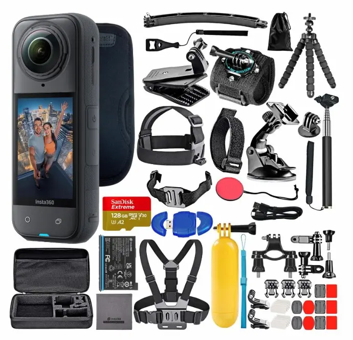 Bundle It Better Cámara de acción impermeable Insta360 X5 8K 360