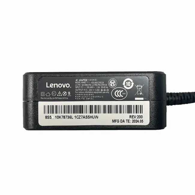 Cargador Lenovo 65W 20V 3.25A Punta 4.0mm x 1.7mm | 01FR146 - Imagen 2