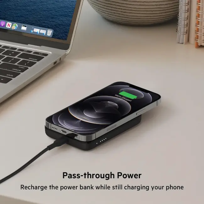 Belkin 7.5W Magnetic Wireless Power Bank MagSafe Portable Charger - Imagen 2