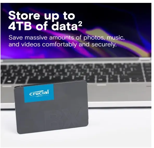 Disco Estado Sólido SSD Crucial BX500 2.5" SATA III Workstation - Imagen 2