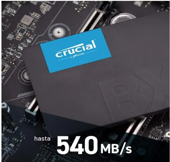 Disco Estado Sólido SSD Crucial BX500 2.5" SATA III Workstation - Imagen 4