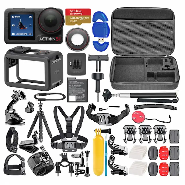 DJI Osmo Action 5 Pro Combo estándar accesorios 1