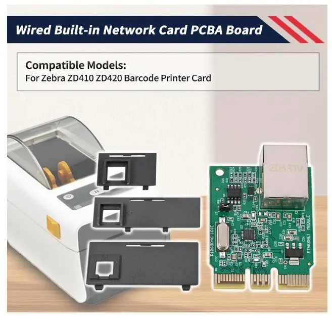 Módulo Ethernet P1080383-442 para impresoras Zebra - Imagen 2