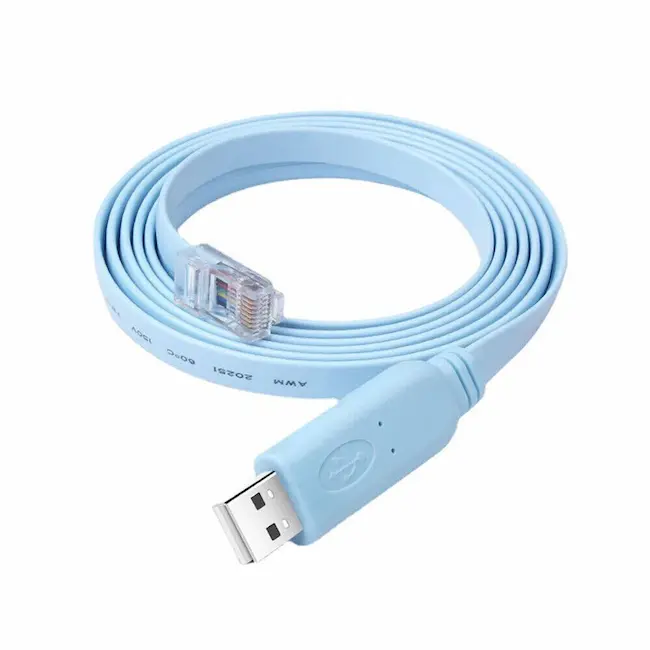 USB to RS232 Serial to RJ45 CAT5 Console Adapter Cable for Cisco Routers FTDI