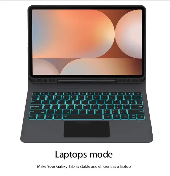 Vista del unda Teclado Samsung Galaxy Tab S10+ S9+