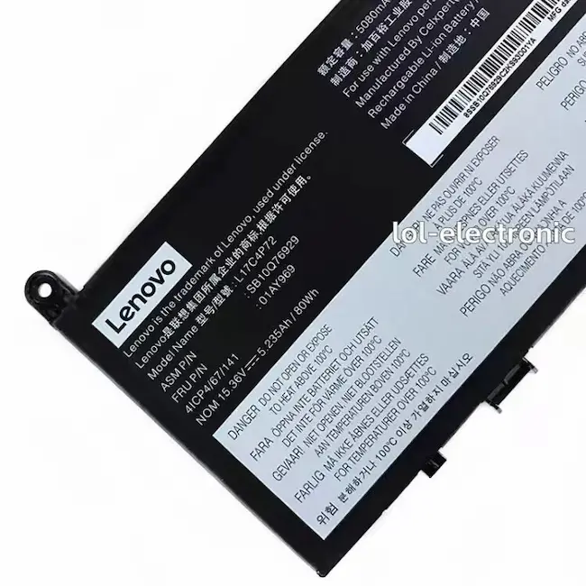 Genuine L17C4P72 L17M4P72 Battery for ThinkPad P1 X1 Extreme 1st 2nd Gen 01AY969 3
