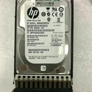 Vista superior del HP 500GB 6G SAS 7.2K 2.5 HDD