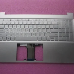Teclado Reposamanos Palmrest HP Pavilion 15-EG 15-EH Gris Plata M76640-001