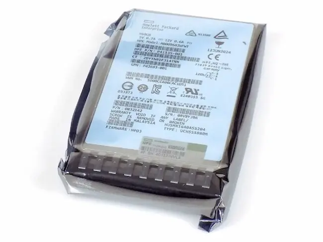 Vista superior HP SSD P40510-B21 960GB