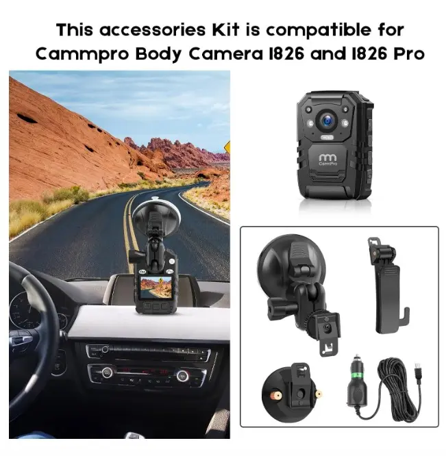 Kit de Accesorios Premium CammPro para Cámara Corporal I826 - Imagen 3