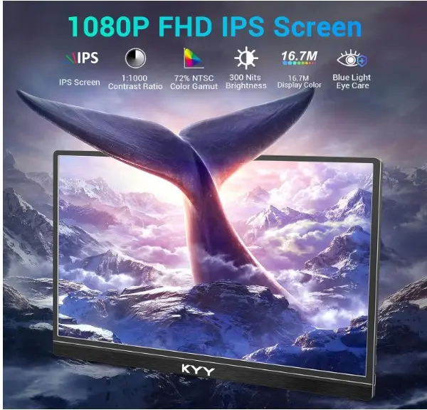 KYY Monitor portátil de 15.6 pulgadas - Imagen 4
