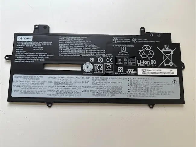 Lenovo Thinkpad X1 Carbon 9th Gen 57Wh Battery