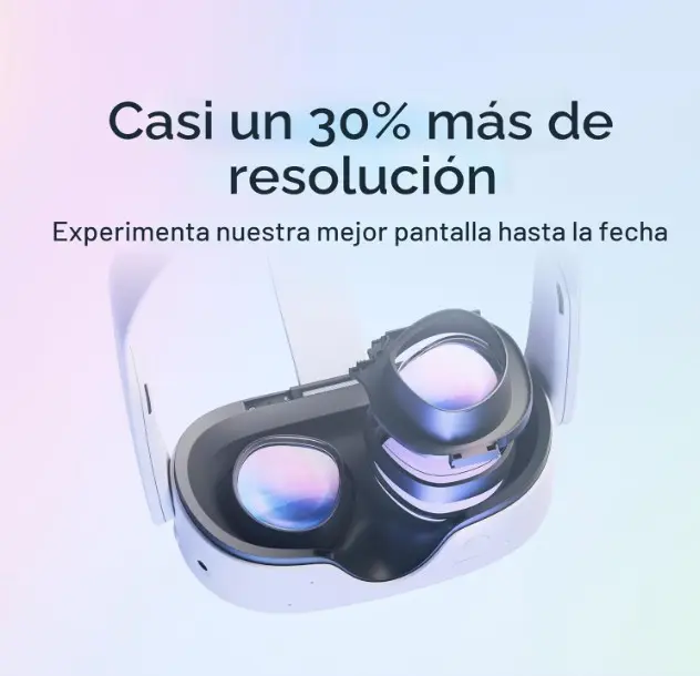 Casi un 30% más de resolución del Meta Quest 3 512 GB y Auriculares VR