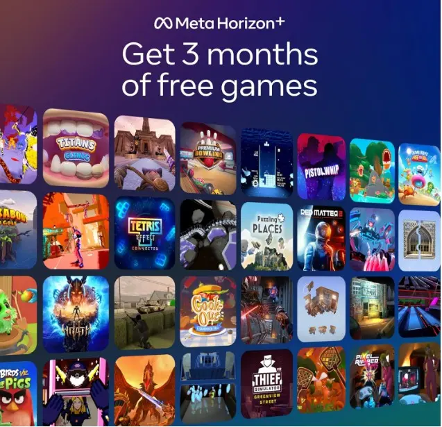 Obtenga durante tres meses juegos gratis con el Meta Quest 3 512 GB y Auriculares VR