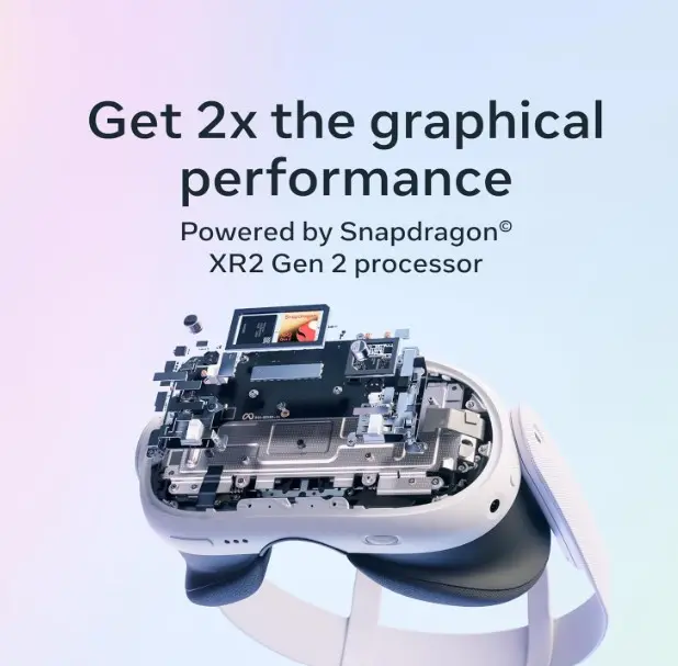 Obtenga el doble de desempeño con el Meta Quest 3 512 GB y Auriculares VR