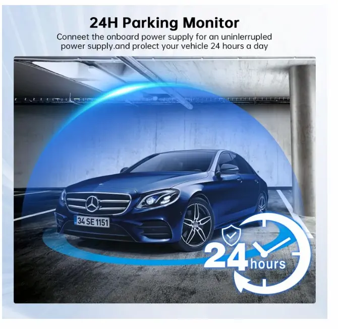 Milerong Dash Cam Hardwire 24 hour parking