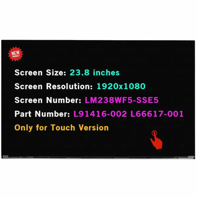 Pantalla All in One HP 23.8 IPS FHD (L91416-002) Touch Screen