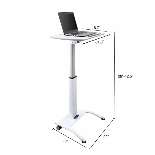 Podium Móvil y Atril para Laptop con Altura Ajustable - Imagen 5