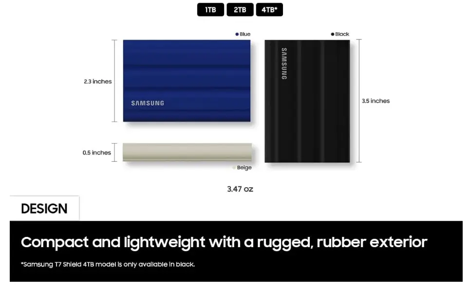 SAMSUNG T7 Shield DISCO SSD portátil - Imagen 4