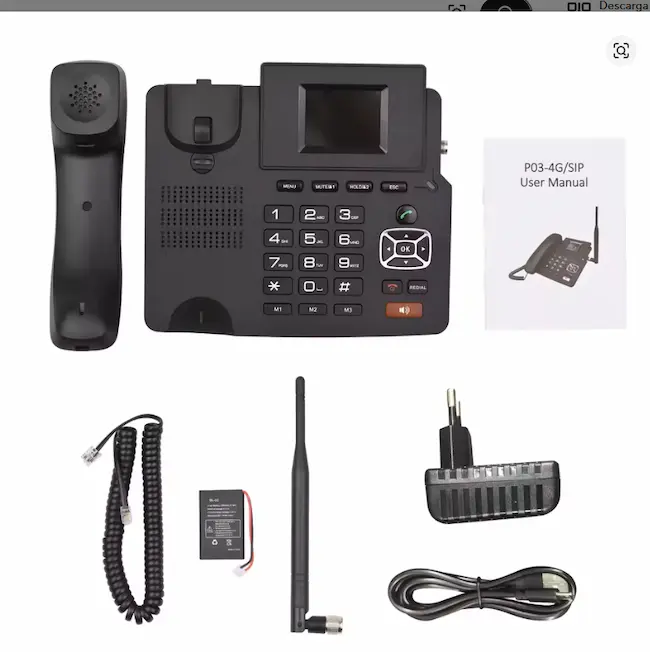 Teléfono inalámbrico de escritorio 4GP03-4G 2