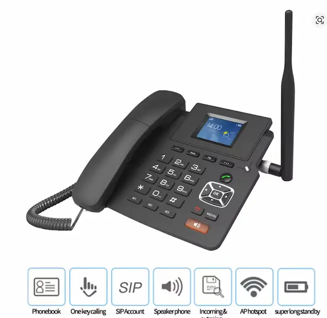 Teléfono inalámbrico de escritorio 4GP03-4G 4