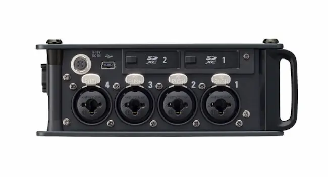 Zoom F8n Pro 8-Input 10-Track Multitrack Field Recorder left side
